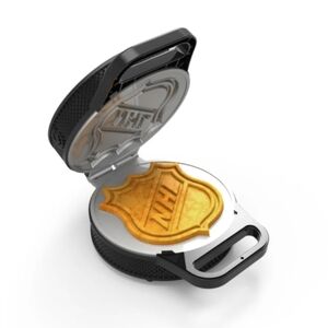 NHL Shield Pangea Black Hockey Puck Waffle Maker EUC